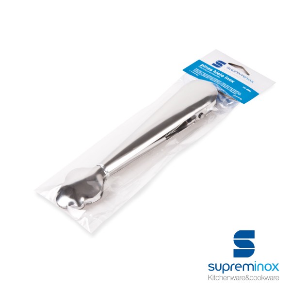 Pinza Hielo Inox Con Muelle Extralargo, Supreminox