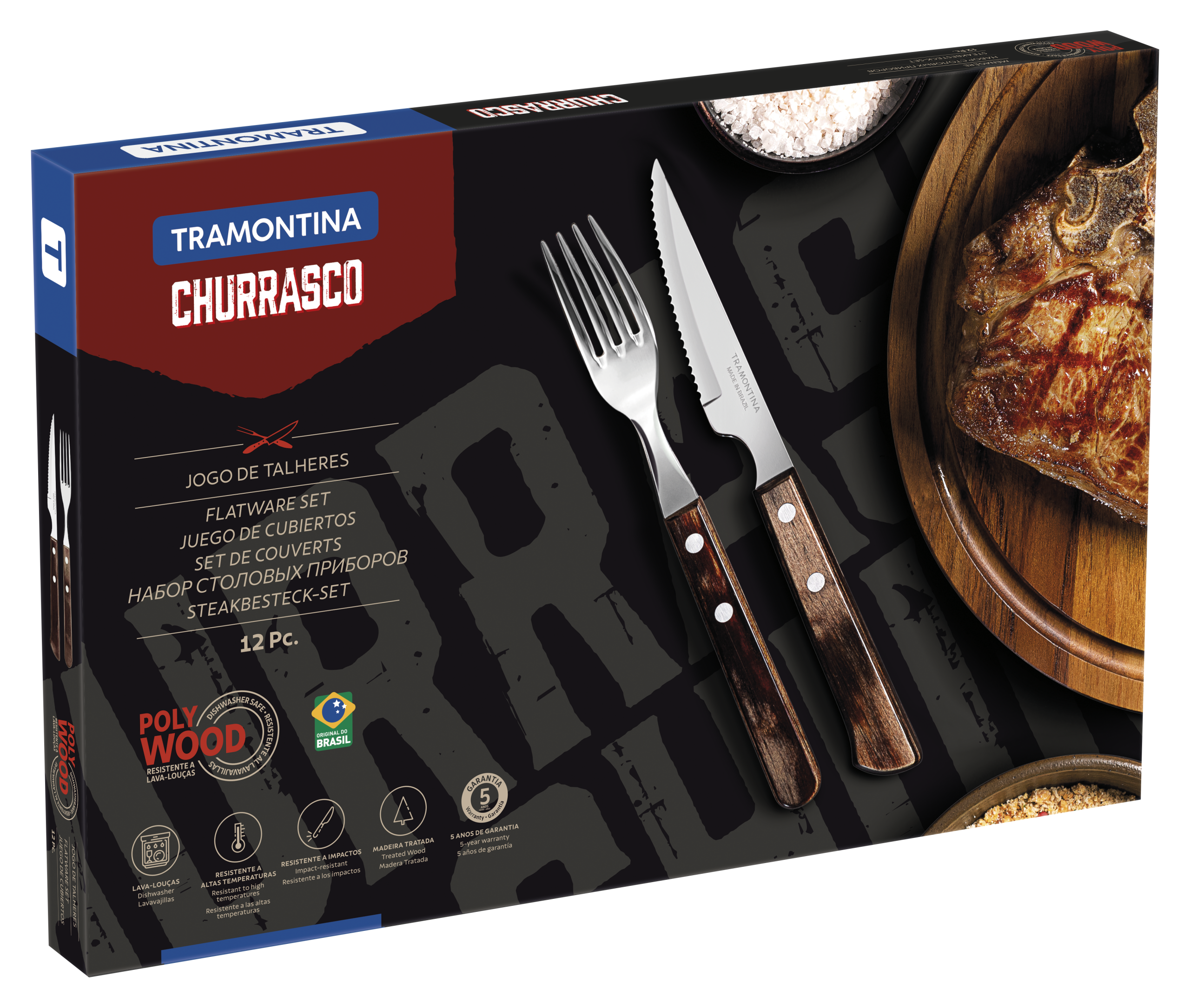 Juego para barbacoa 12 pzas Polywood - Imagen 5