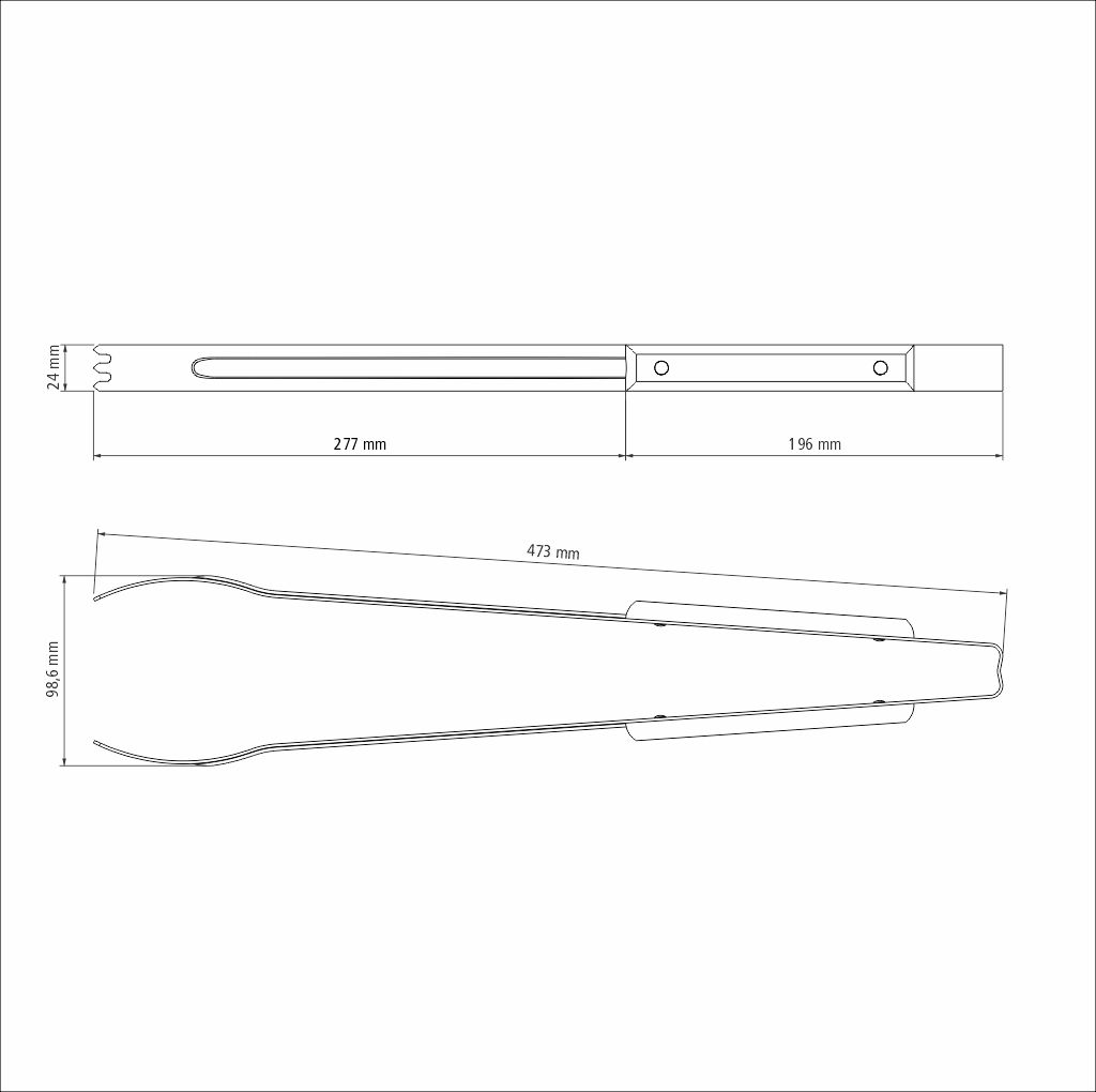 Pinza para carne 47cm - Imagen 3