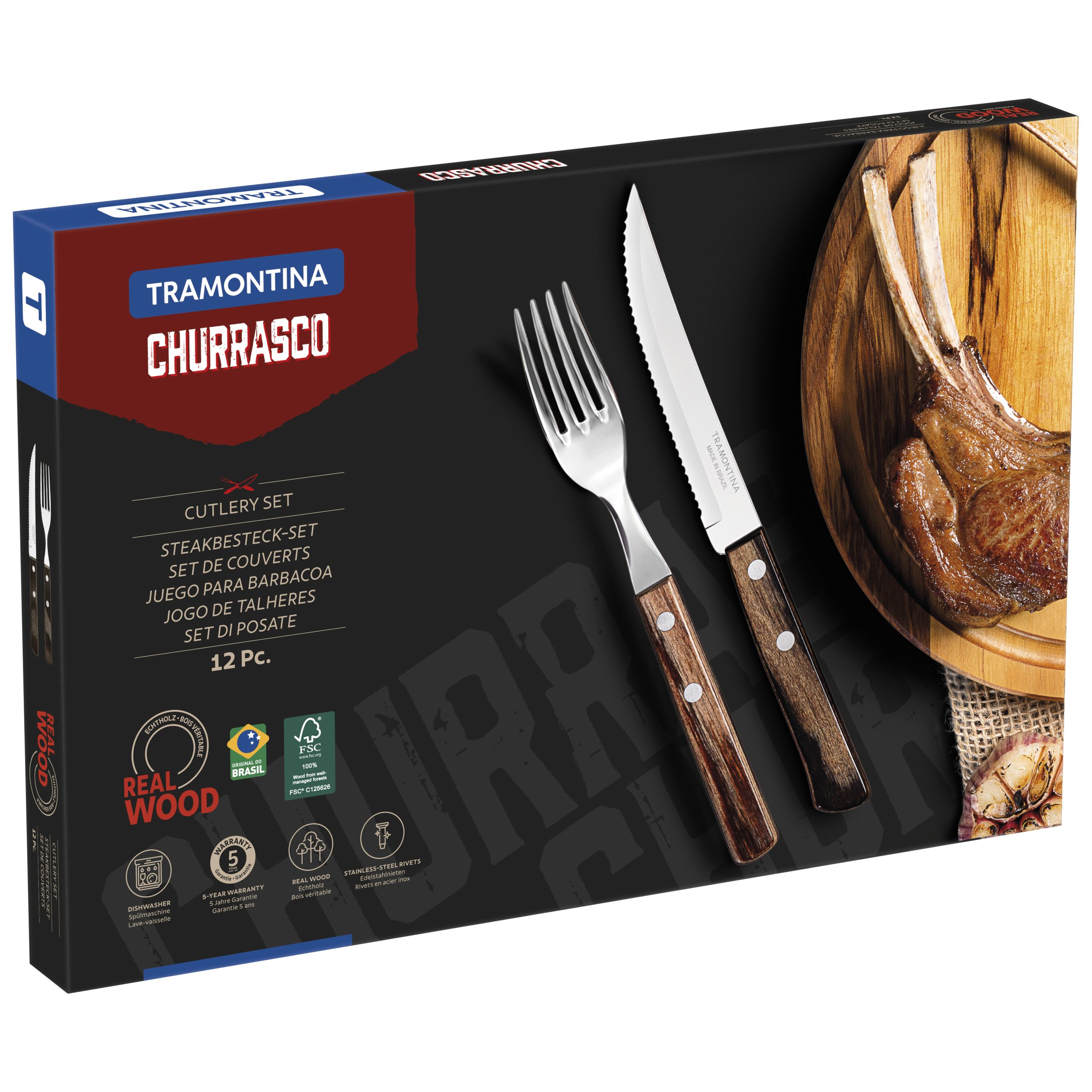 Juego para barbacoa 12 pzas Polywood - Imagen 4