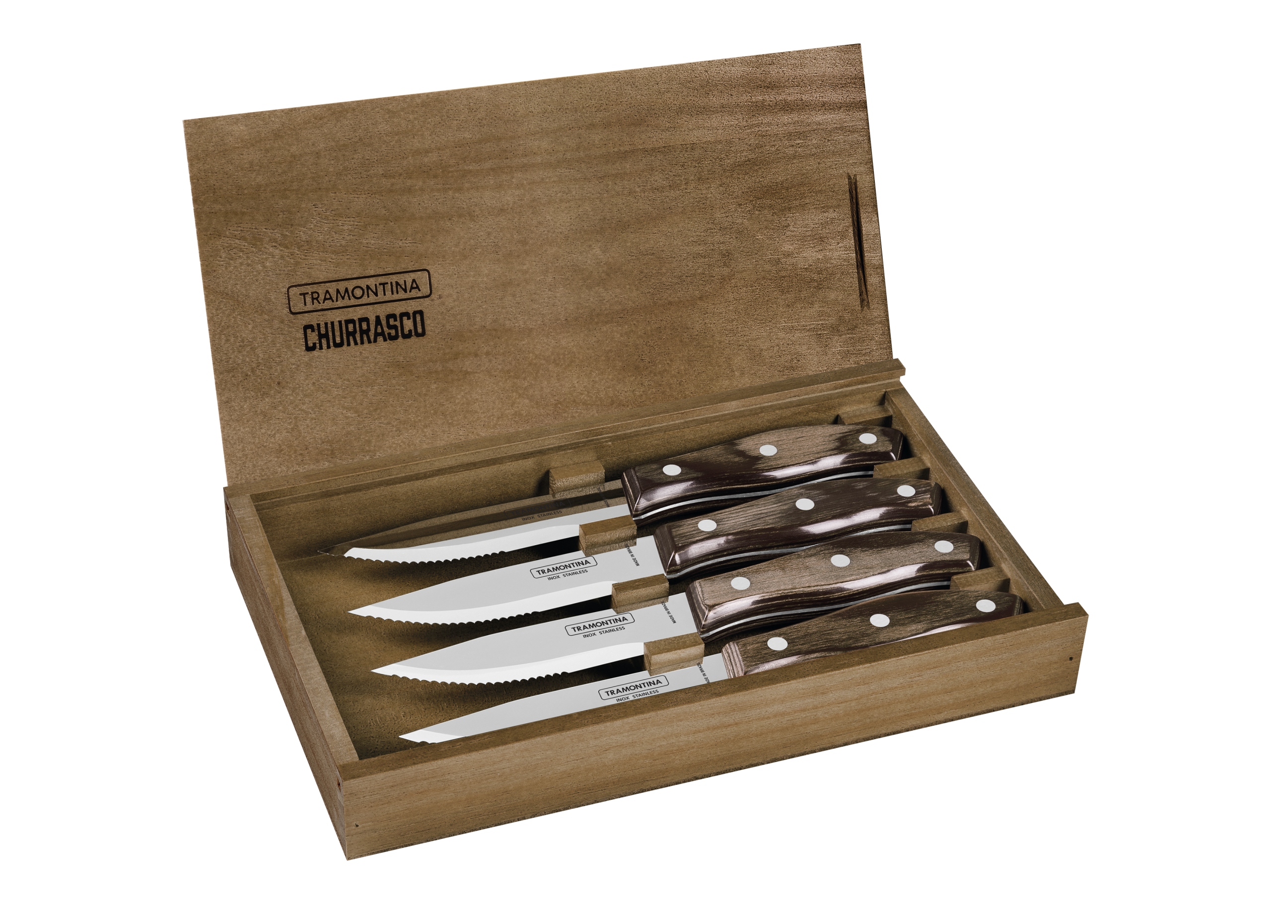 Juego de cuchillos para barbacoa 4 pzas Polywood - Imagen 5