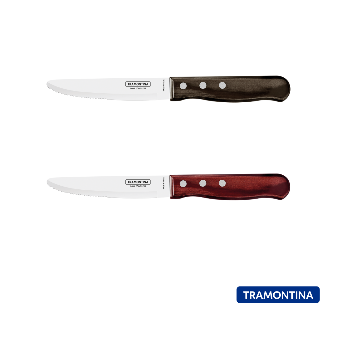 Cuchillo jumbo para carne con punta redonda 12,5 cm Polywood