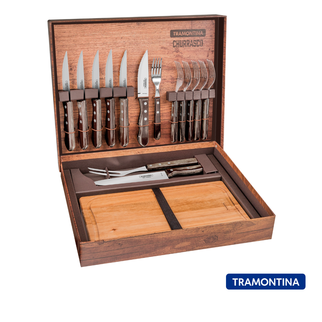 Juego para barbacoa 15 pzas Polywood