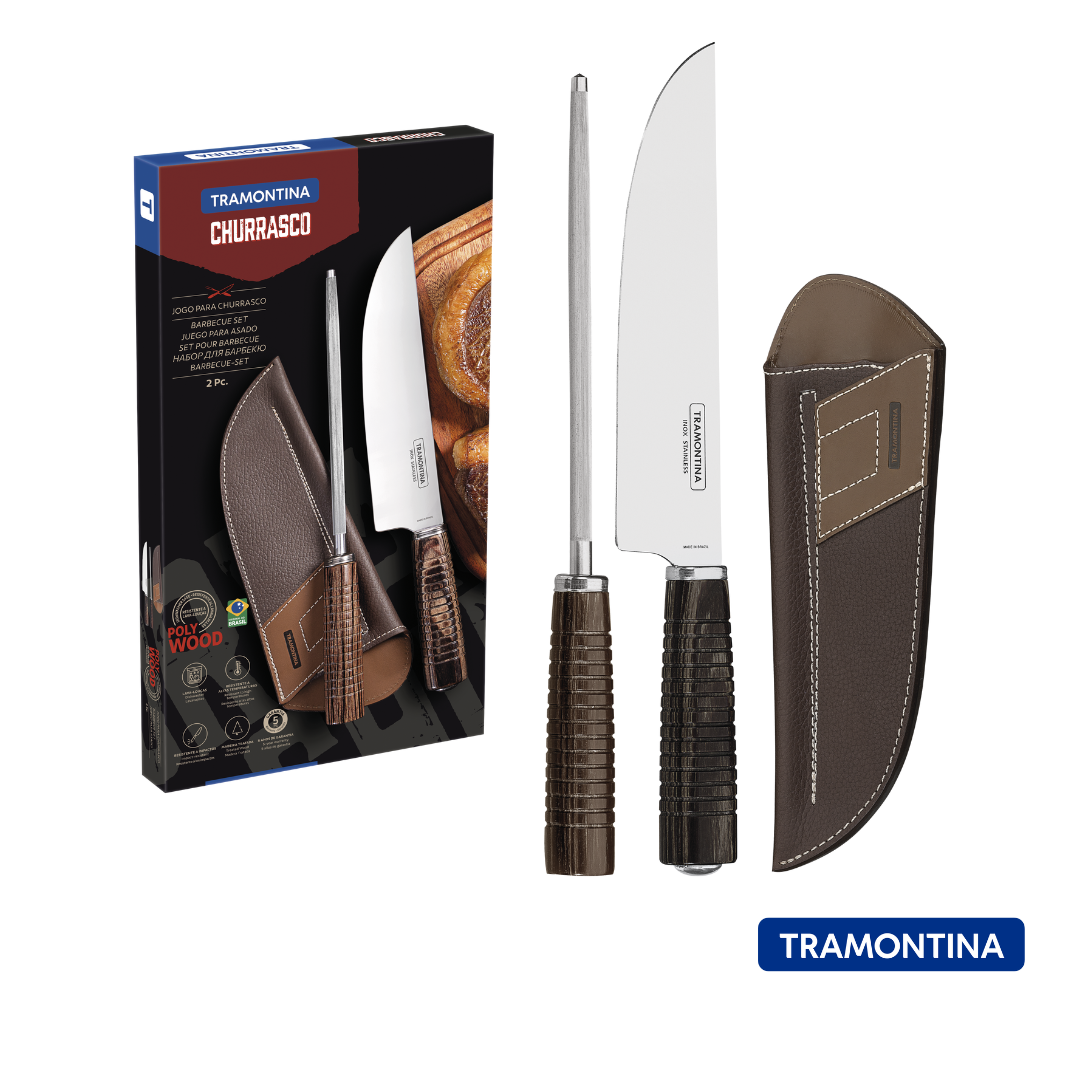 Juego para barbacoa 2 pzas Polywood