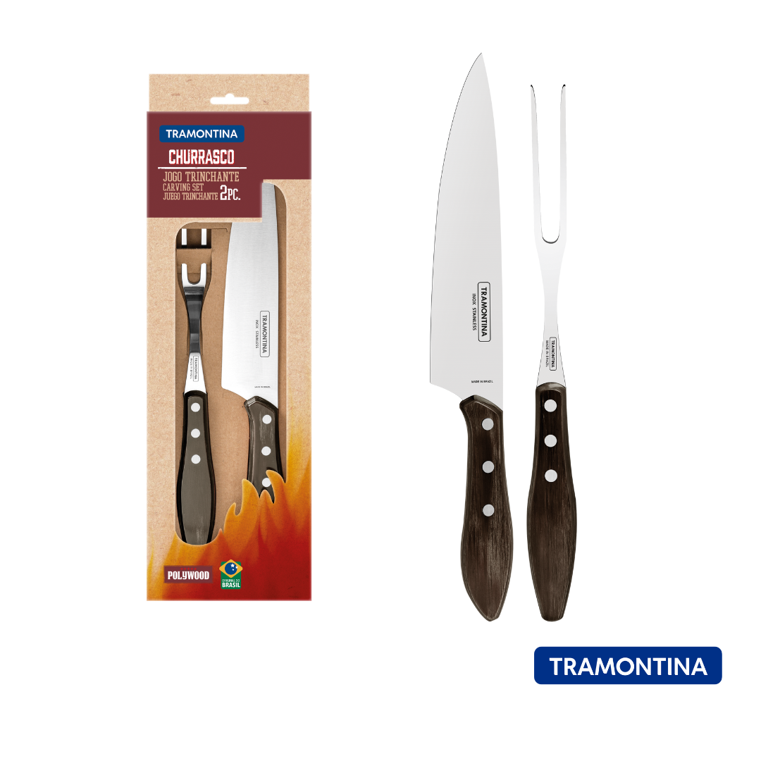 Juego para barbacoa 2 pzas Polywood