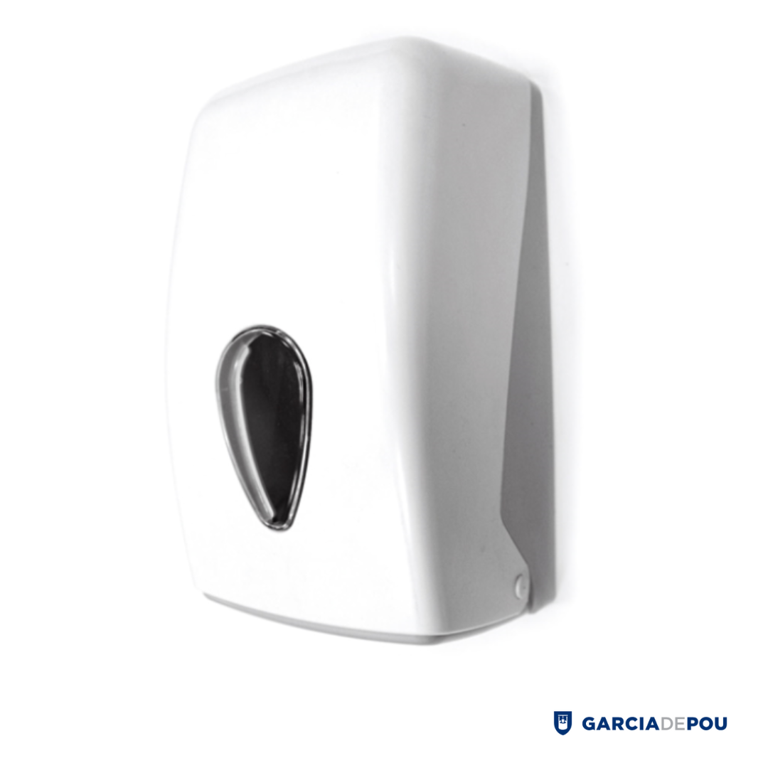 Dispensador para secamanos ‘Mini barril’ 14x15x28,5 Cm blanco ABS (1 unid.)