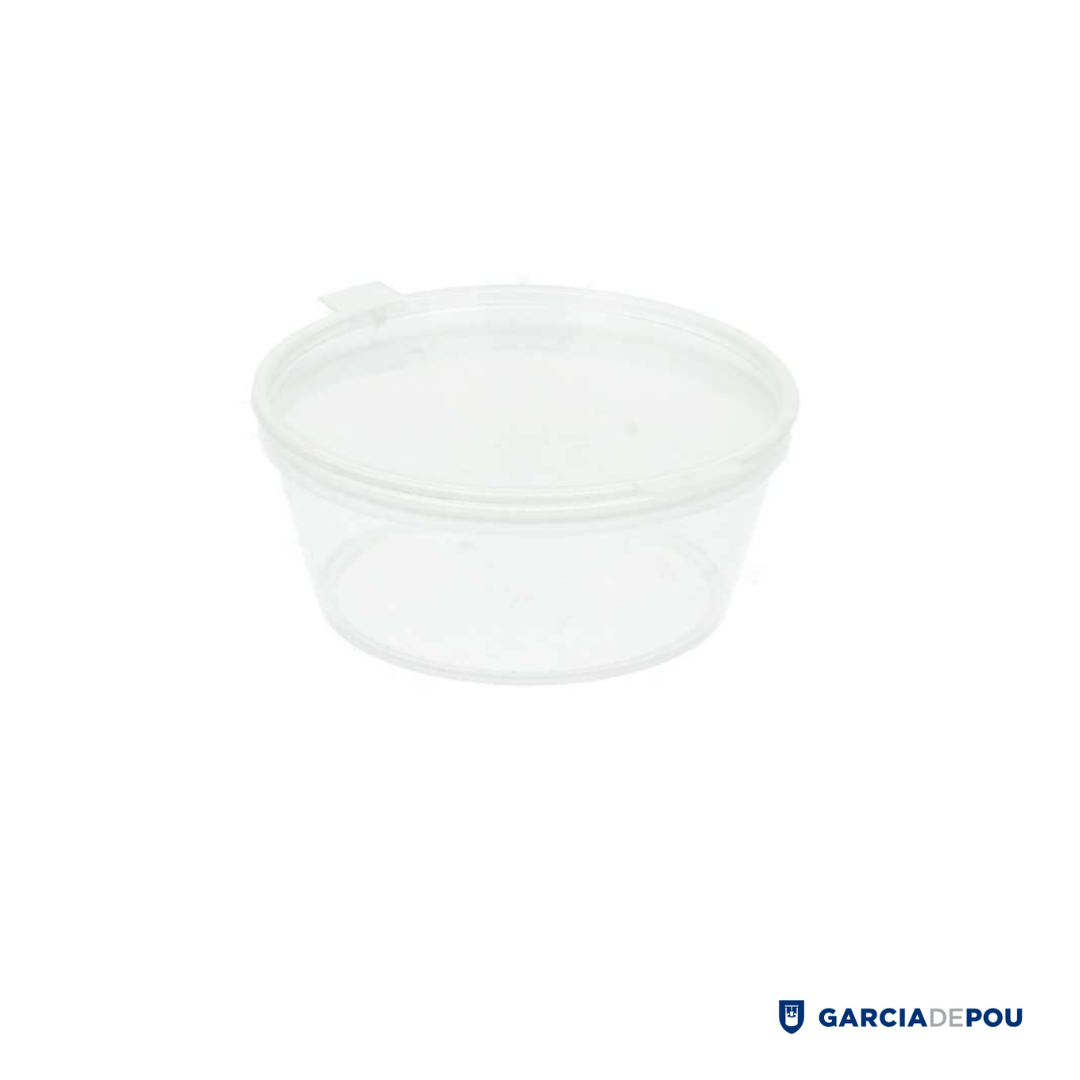 Pequeñas Tarrinas + Tapa incorporada 60 ML Ø6/4,6×2.5 Cm Transparente PP (50 Unid)
