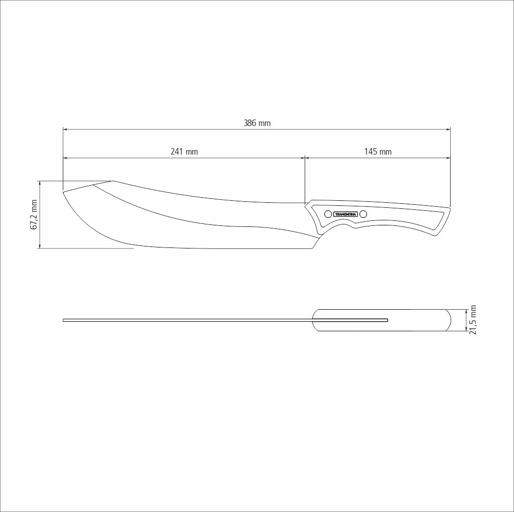 Cuchillo para carne 25,5 Cm Black Collection Tramontina - Imagen 6