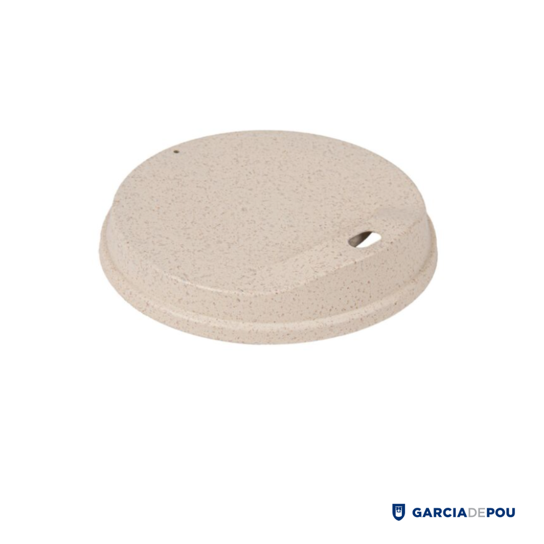 Tapa Para Vaso Reutilizable de Cáscaras de Arroz Biodegradable