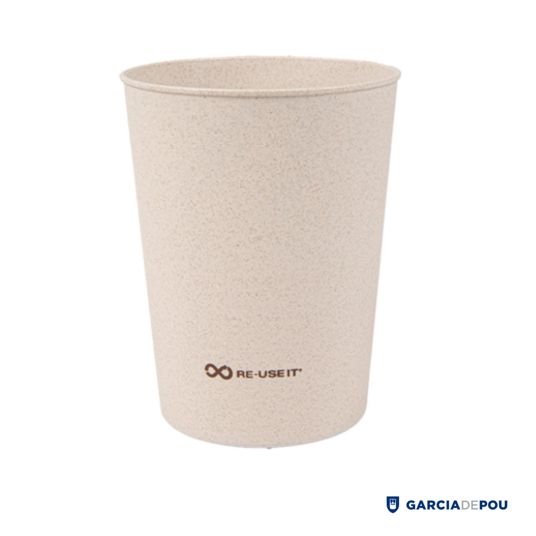 Vaso Reutilizable De Cáscaras de Arroz Biodegradable