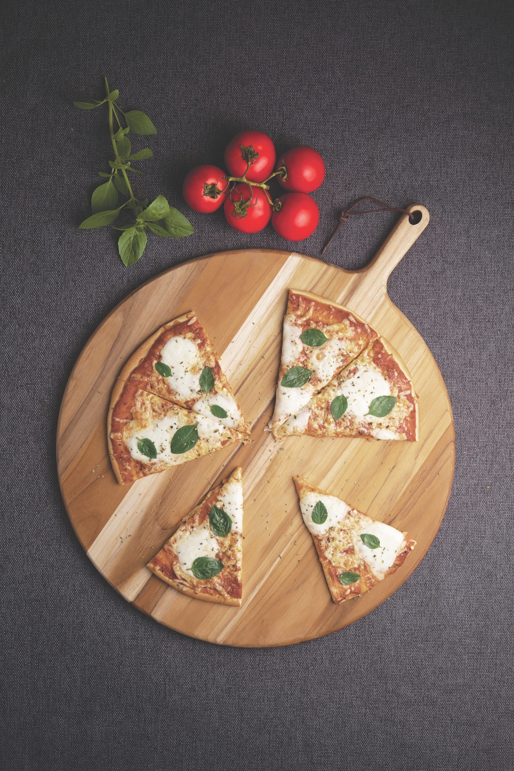 Tabla de Teca para Servicio y Presentación Pizza 52x40x1,5 cm - Provence - Imagen 2