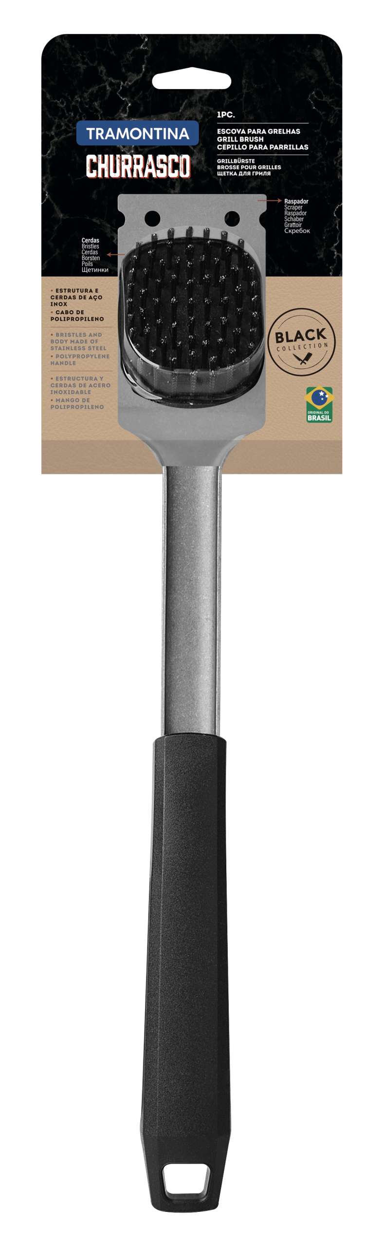 Cepillo para limpiar parrilla - Black Collection - Imagen 3