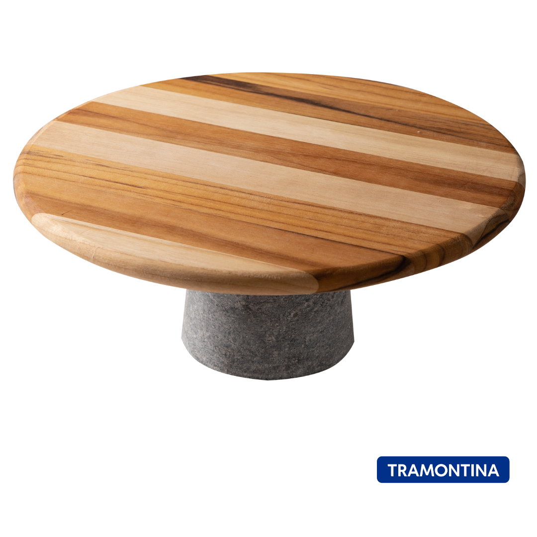 Tabla presentación madera de Teca con base 32×12 cm – Provence