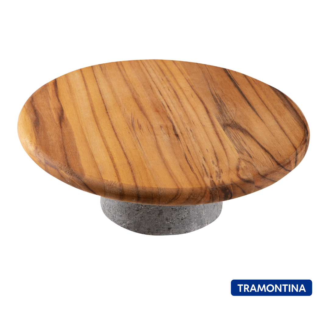 Tabla presentación madera de Teca con base 26×9 cm – Provence