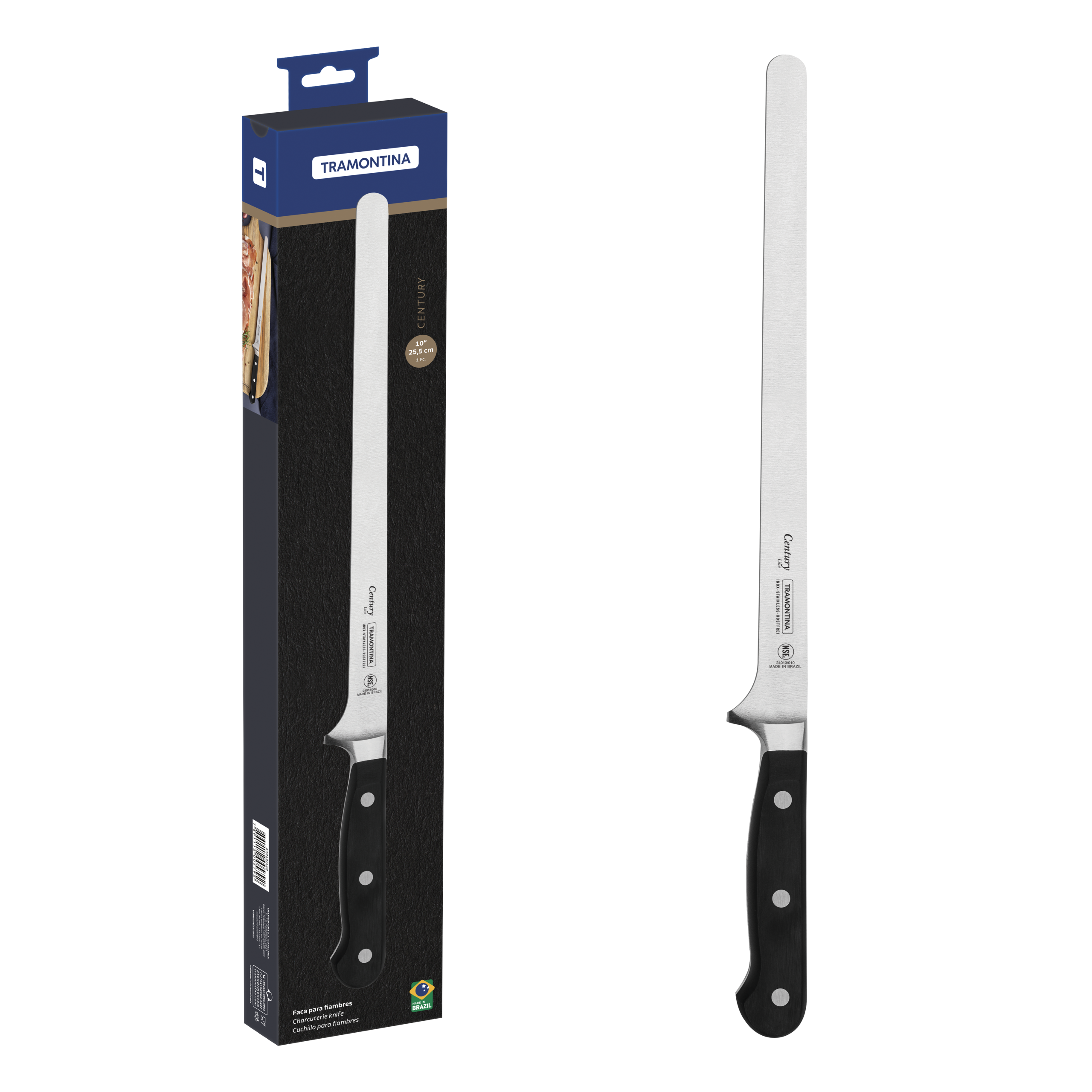 Cuchillo jamonero 25,5 cm - Century NSF - Imagen 3